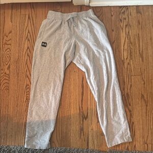 Under Armour Small Grey Sweatpants Elastic Waistband Joggers